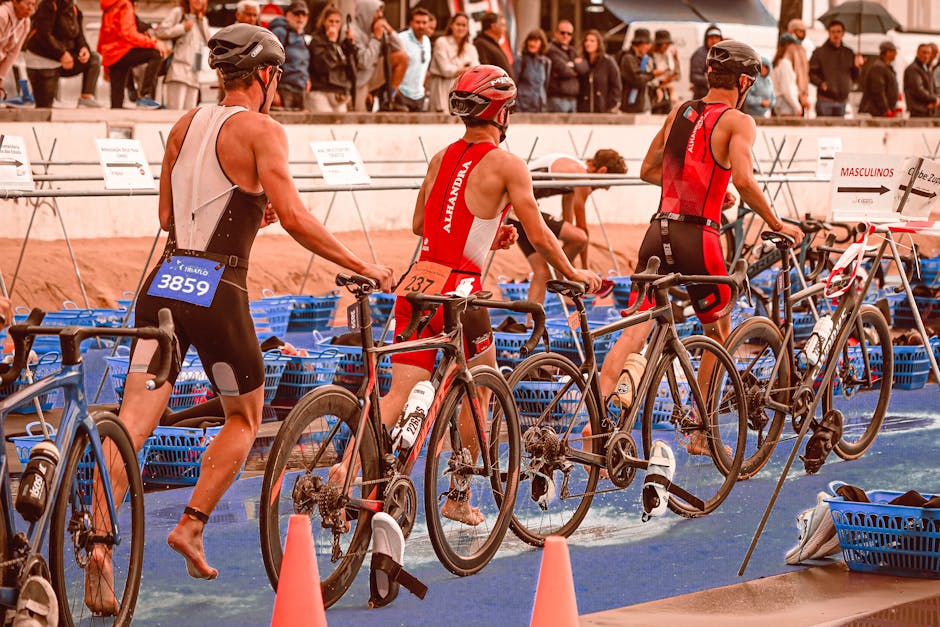 athlete preparing transition zone sports