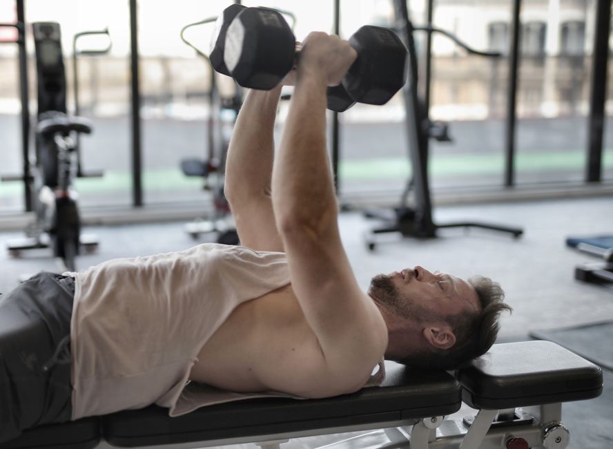 dumbbell thruster workout gym