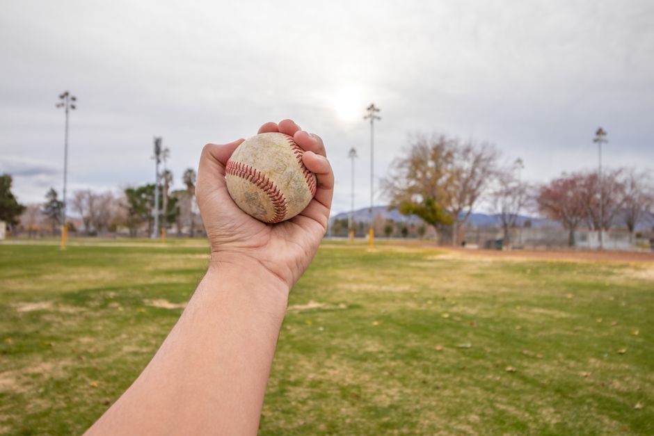 athlete wall ball throw grip technique training
