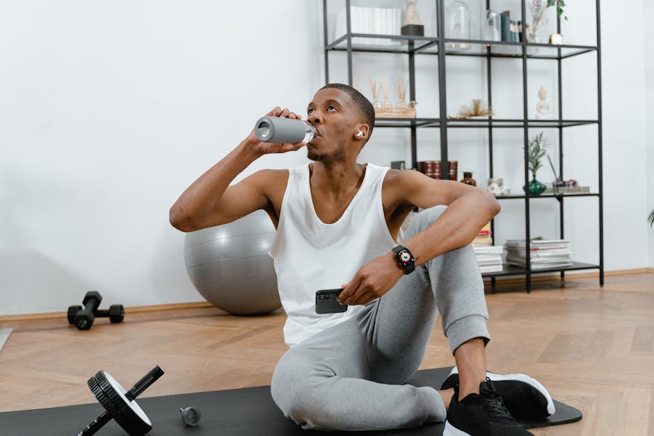 athlete drinking coffee timing sports nutrition